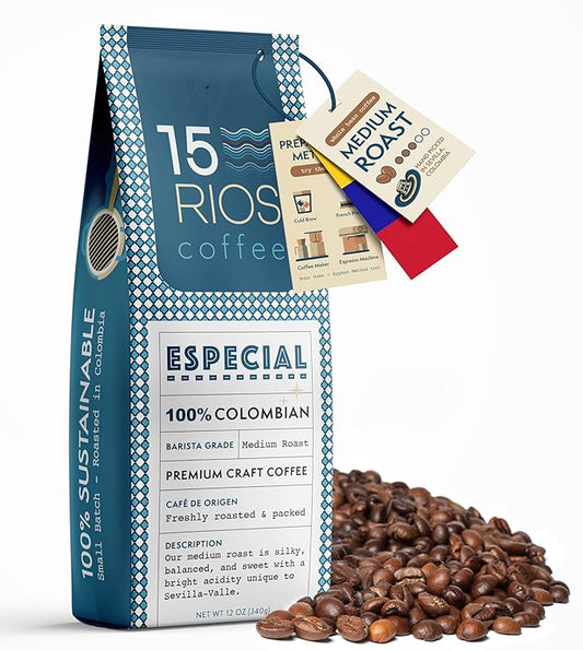 Colombian Whole Bean Coffee Medium Roast Sweet Nutty Notes Bold And Balanced Taste Handpicked Arabica Beans Fresh Roasted High Altitude Single Origin Small Batch Craft Specialty Rich Coffee Gift 12oz