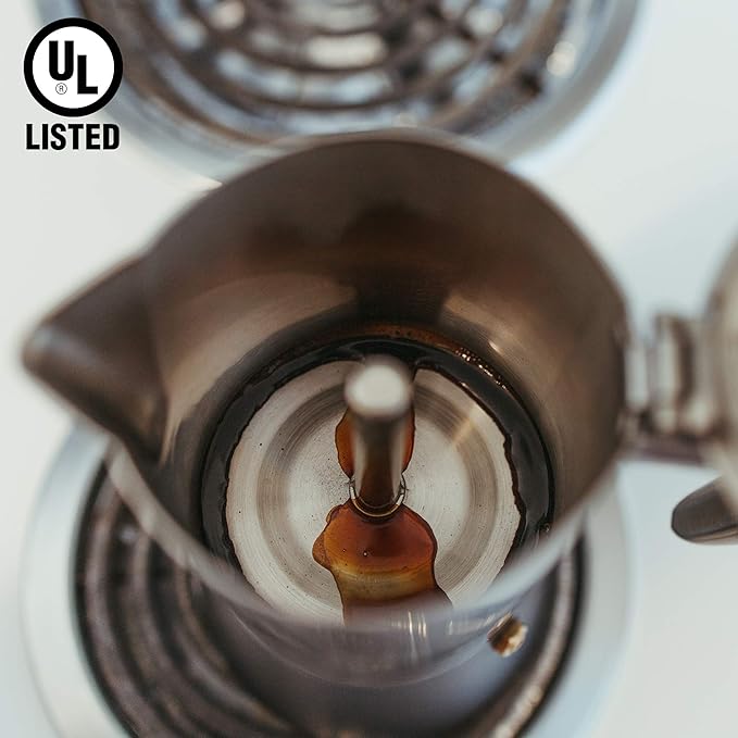 GROSCHE Milano Steel | 10 Espresso Cup | Stovetop Espresso Maker: Stainless Steel Moka Pot for Greca, Induction, Electric & Gas Stoves | Dishwasher Safe Stovetop Espresso Maker Moka Pot