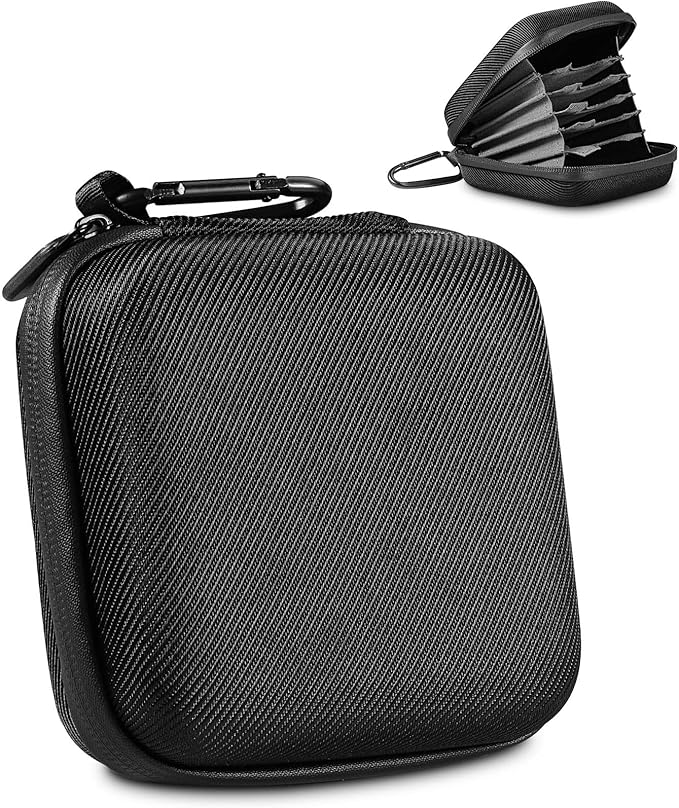 Hard Shell Camera Filter Case Camera Filter Accessories and Storage Suitable for 6 circular filters with a maximum diameter of 95mm Microfiber-Lined Pockets