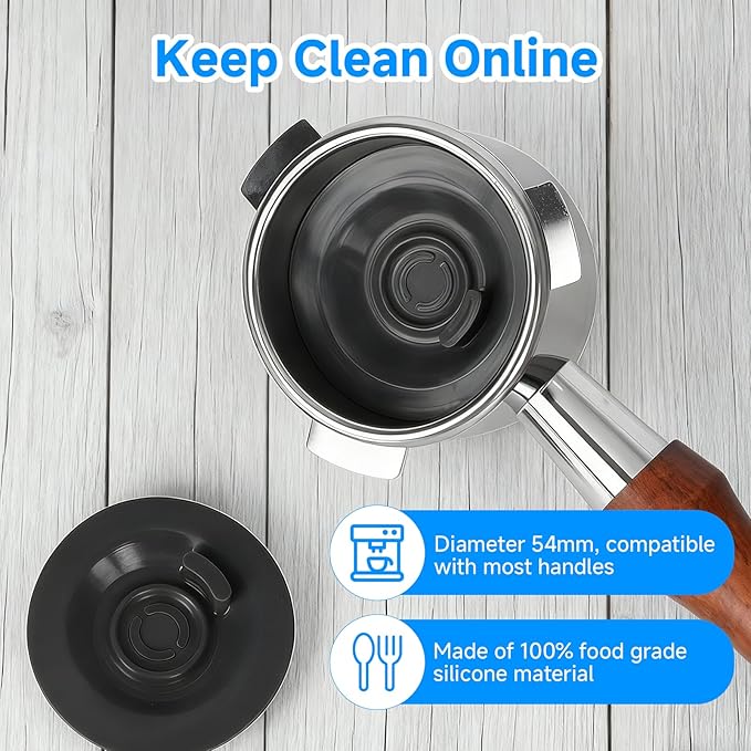 2PCS 54mm Espresso Backflush Cleaning Disc for Breville Machines, Rubber Backflush Disc Compatible with BES870XL BES878BSS BES880 BES840XL etc, Cleaning Kit Replacement Part for Breville