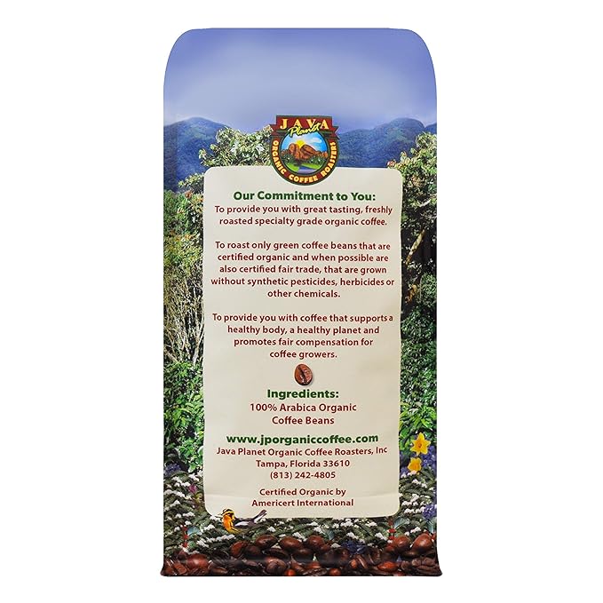 Sampler Variety Pack, Low Acid Organic Coffee Beans: Whole Bean, Mold-Free & Stomach Friendly, by Java Planet - Arabica Gourmet Coffee, 1.32 LBs of coffee packaged in six 3.2 oz bags