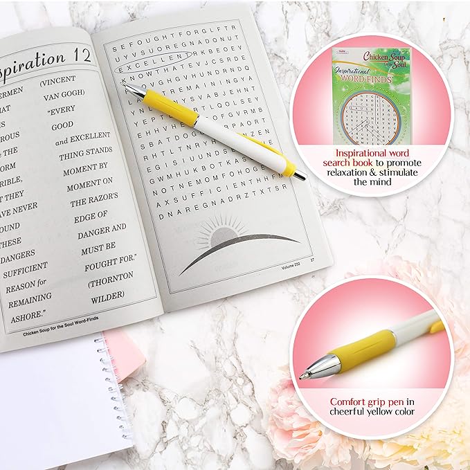 Get Well Soon Gifts for Women or Men - Gift Set Includes Luxury Blanket, Temperature Retention Cup, TLC Tea Kit & Inspirational Word Search Book - After Surgery, Thinking of You Care Package