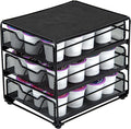 Restaurantware Restpresso 8.5 x 8.5x 7 Inch Multi-Tier Coffee Capsule Drawer 1 Heavy-Duty Pod Drawer - Holds 36 K-Cups Grip Top Iron Espresso Pod Organizer Mesh Tray Pods Not Included