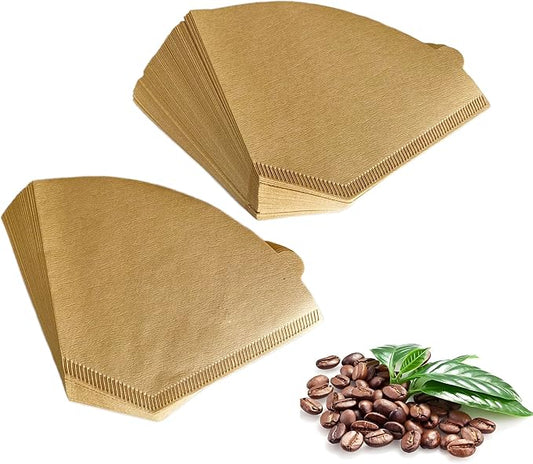 #4 Coffee Paper Filters for Ninja Coffee Makers,8-12 Cup 100 Count Natural Unbleached Disposable Cone Paper Filters