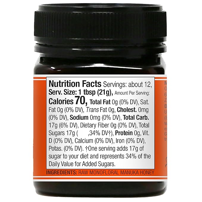 Wedderspoon Raw Premium Unpasteurized Manuka Honey, KFactor 16, 8.8 Oz