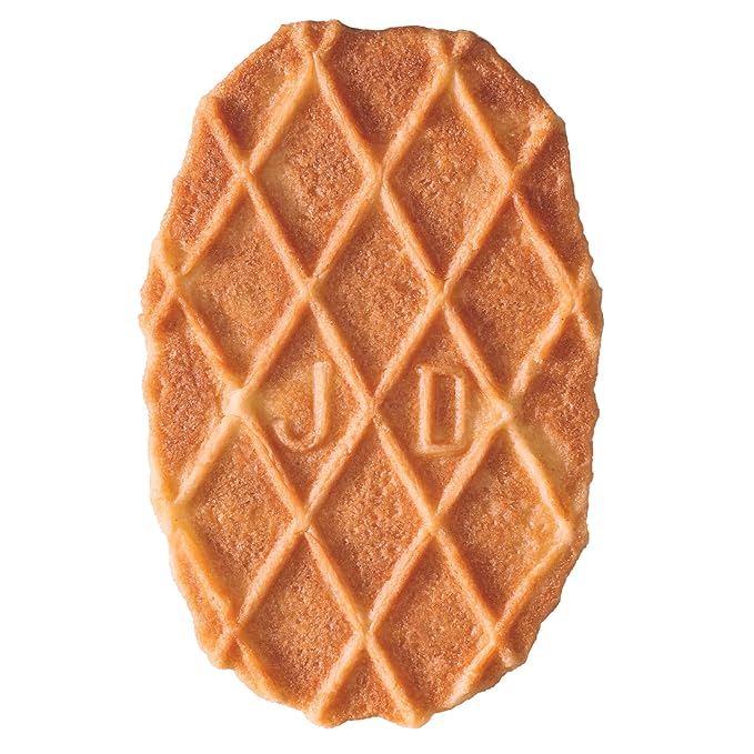 Jules Destrooper Butter Crisps - Caramelized Waffle Cookies, Certified Kosher Dairy, Non-GMO, Authentic Biscuits Made in Belgium - 3.5 Oz, Pack of 4