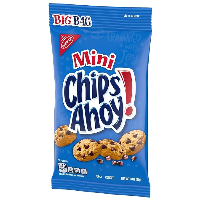 CHIPS AHOY! Mini Original Chocolate Chip Cookies, Big Bag, 12 - 3 oz Packs