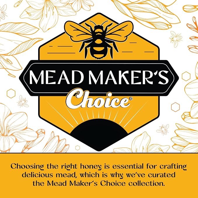 Craft A Brew - Mead Maker’s Choice - Orange Dream Mead Recipe Kit - Ingredients & Instructions for Mead Fermentation & Backsweetening – With Orange Blossom Honey - Makes 1 Gallon Sparkling Mead