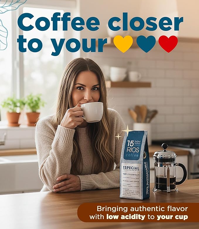 Colombian Ground Coffee Medium Roast Sweet Nutty Notes Bold And Balanced Taste Handpicked Arabica Beans Fresh Roasted High Altitude Single Origin Small Batch Craft Specialty Excelso Coffee Gift 12oz