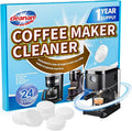 Coffee Maker Cleaner and Descaling Tablet - 24 Pack, Removes Limescale, Deep Cleans, Enhances Coffee Taste, Extends Machine Lifespan, Compatible with All Brands and Types of Coffee Makers