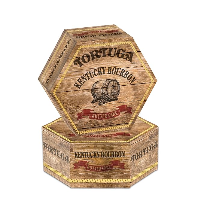 TORTUGA Kentucky Bourbon Butter Cake - 16oz Cake - 2 Pack - The Perfect Premium Gourmet Gift for Stocking Stuffers, Gift Baskets, and Christmas Gifts - Great Cakes for Delivery
