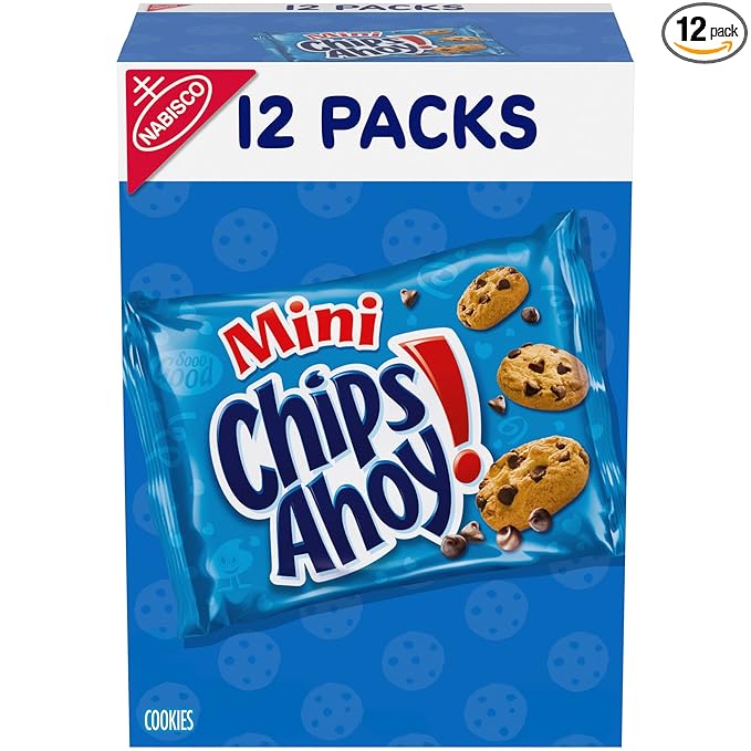 CHIPS AHOY! Mini Original Chocolate Chip Cookies, 12 Snack Packs