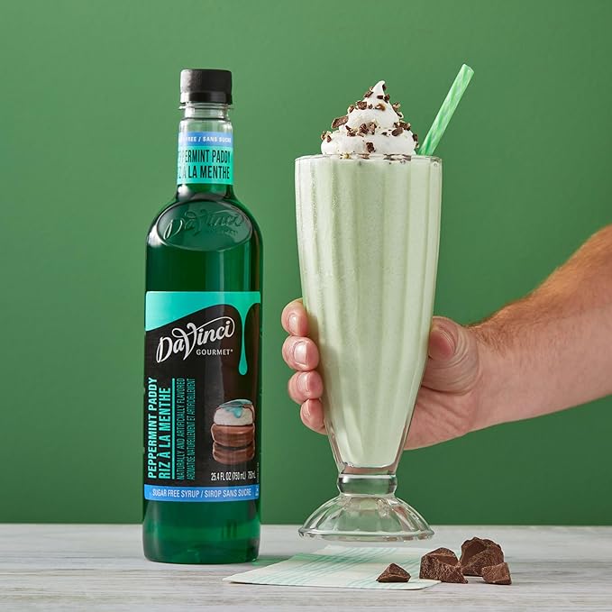 DaVinci Gourmet Sugar-Free Peppermint Paddy Syrup, 25.4 Ounce (Pack of 4)