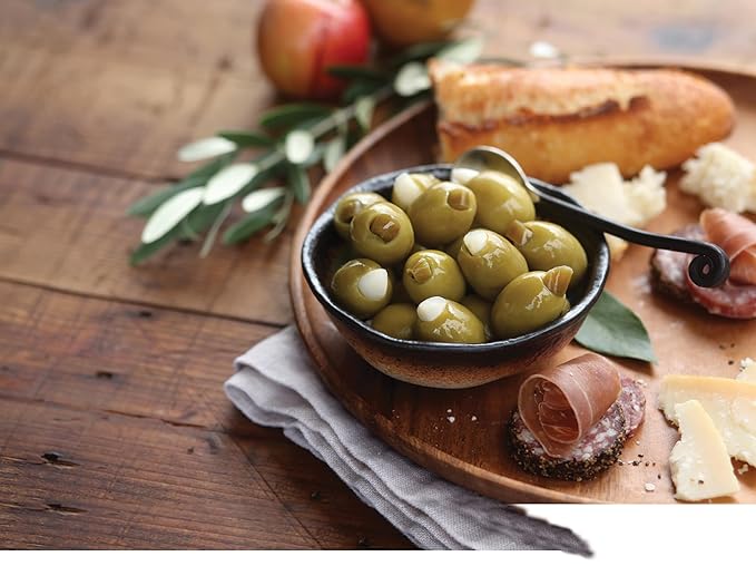 Mezzetta Jalapeño Stuffed Olives - Locally Grown Peppers from Napa Valley - Perfect Appetizer or Cocktail Addition - Crisp & Savory Green Fruits with Heat - Shipped Fresh - 6 Oz Jar - Pack of 6