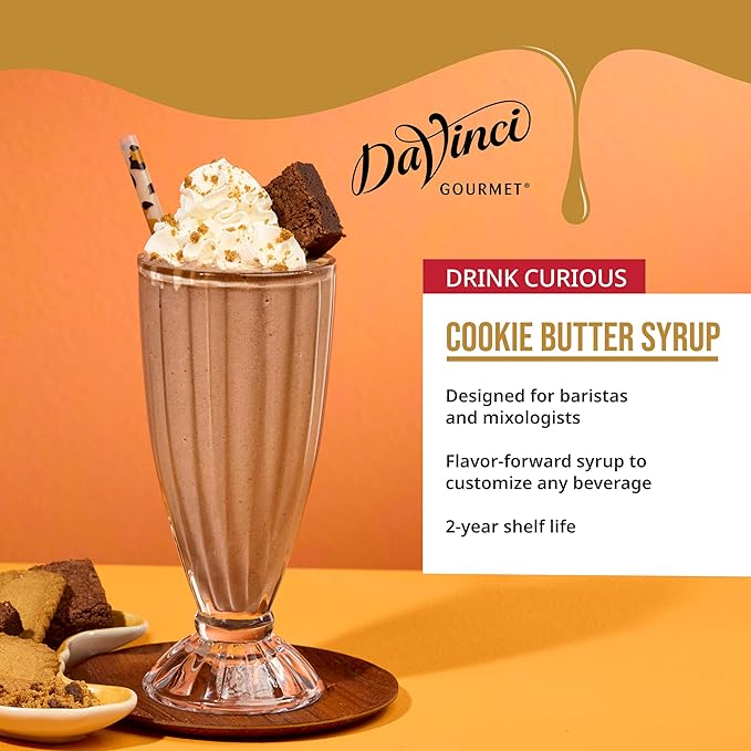 DaVinci Gourmet Cookie Butter Syrup, 25.4 Fluid Ounces (Pack of 1)