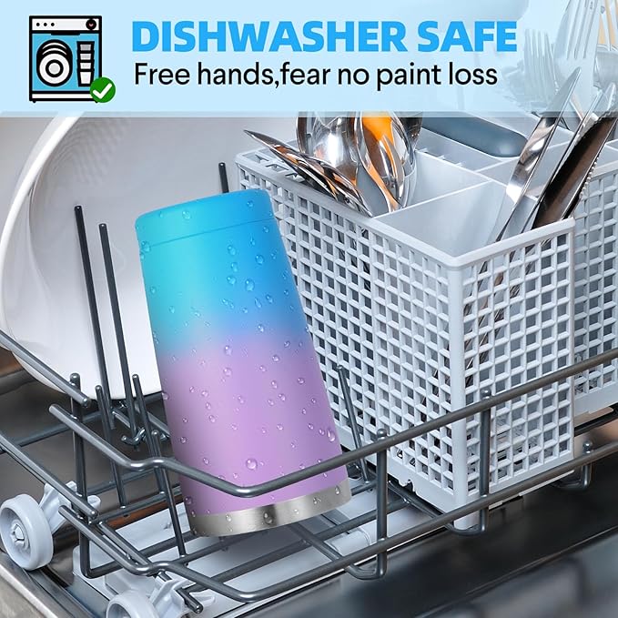 Volhoply 20oz Stainless Steel Tumbler with Lid and Straw,Double Wall Insulated Travel Iced Coffee Mug Fits Cup holder,Powder Coated Cups for Hot and Cold Drinks,Gifts for Women Men（lavender,1 Set）