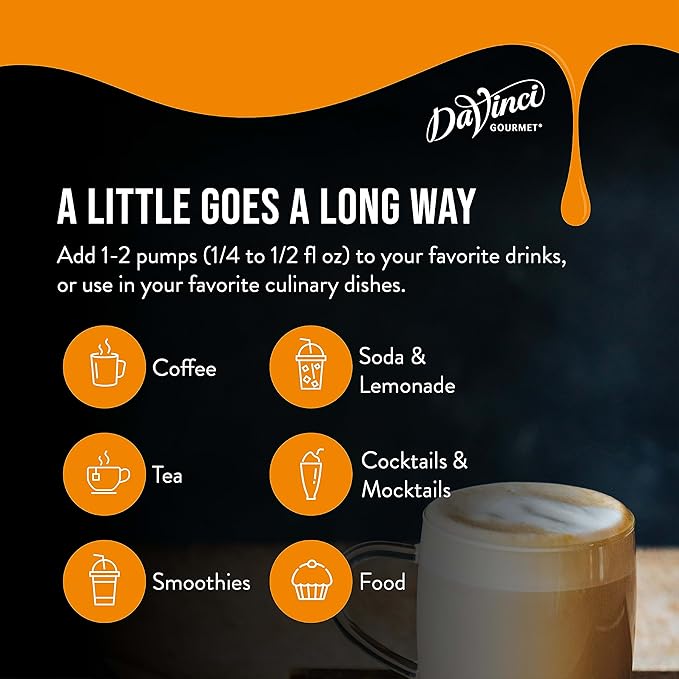 DaVinci Gourmet Syrup, Classic Coffeehouse Variety Pack - Caramel, French Vanilla, Hazelnut, Vanilla, 25.4 Fl Oz (Pack of 4)