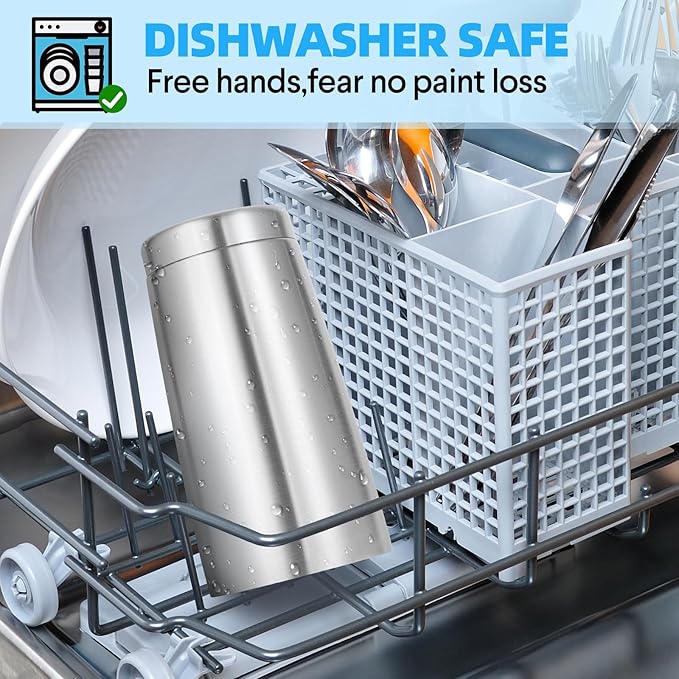 Volhoply 20oz Stainless Steel Tumbler with Lid and Straw Bulk 8 Pack,Double Wall Insulated Travel Iced Coffee Mug Fits Cup holder,Powder Coated Cups for Hot/Cold Drinks,Gifts for Women（Silver,8 Set）