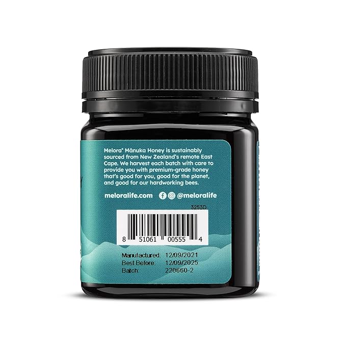 Melora Raw Manuka Honey from New Zealand | UMF 10+ | MGO 265+ | 8.8 Oz Jar | Safe for Skin Care | Edible & Healthy Sugar Alternative | Traceable from Hive to Hand Manuka Honey