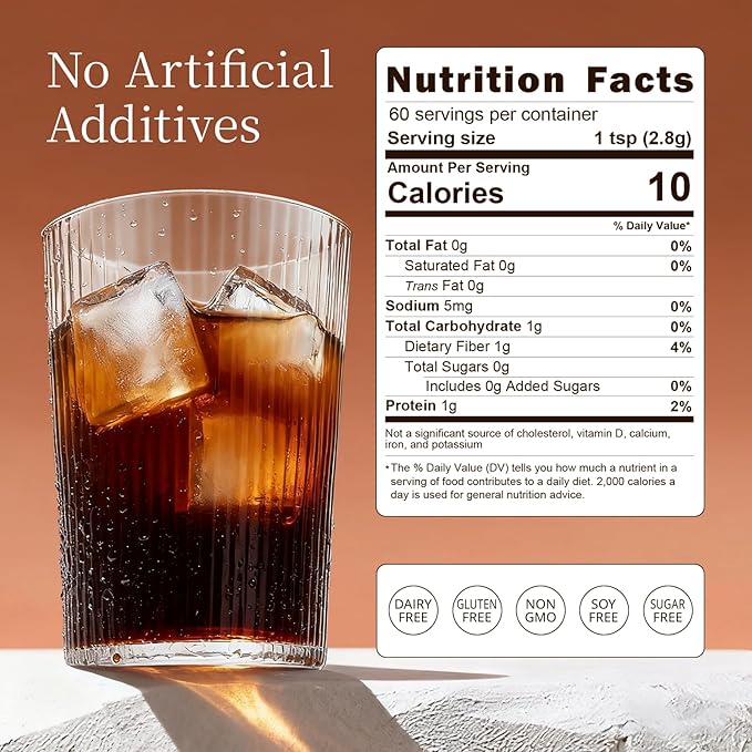 Mushroom Coffee 14 in 1 with Log-Grown Mushrooms | 30% Beta-Glucans Lab-Verified | 60 Servings for Focus & Gut Health | Sugar-Free with Lion's Mane, Chaga, Reishi | 5.9oz