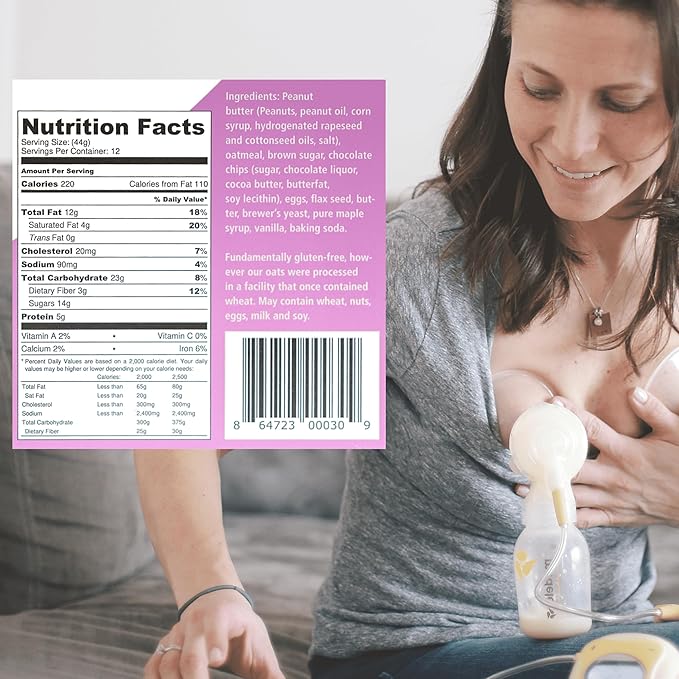 Bessie’s Best Lactation Cookies | Lactation Support | Oatmeal Peanut Butter Chocolate Chip | Increase Milk Supply | Breastmilk Boosting Cookies | Breastfeeding Snacks | 1 Dozen