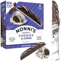 Nonni's Cookies & Crème Biscotti, Rich Dark Cocoa Cookie with Vanilla Icing, 8 Individually Wrapped Bakery Snacks, 6.88 oz