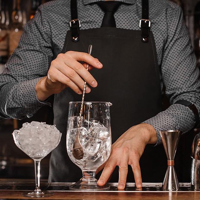 Generic 2 Packs 12 Inches Stainless Steel Bartender Mixing Spoon Cocktail Stirrers, Long Attractive Spiral Bar for Shakers, Carafes, Tall Cups & Pitchers Home Bar, 01, Silver, 2.95x11.34x0.01 inch