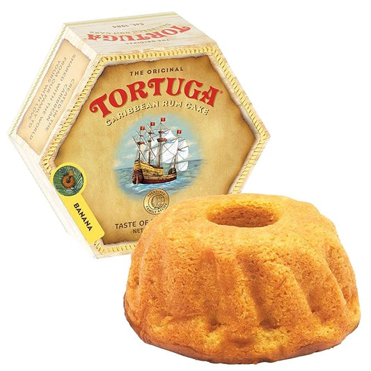 TORTUGA Caribbean Banana Rum Cake - 32 oz Rum Cake - The Perfect Premium Gourmet Gift for Stocking Stuffers, Gift Baskets, and Christmas Gifts - Great Cakes for Delivery