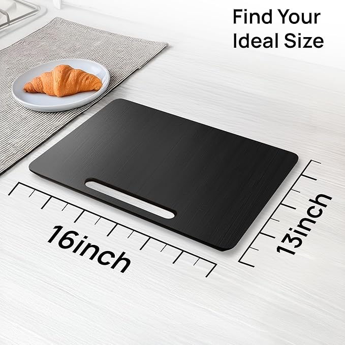 Ibyx Elegant Sliding Tray for Your Coffee Maker & Heavy Kitchen Appliances - Sturdy, Slides Easily from Under The Cabinet (Black, 16" W x 13" D)