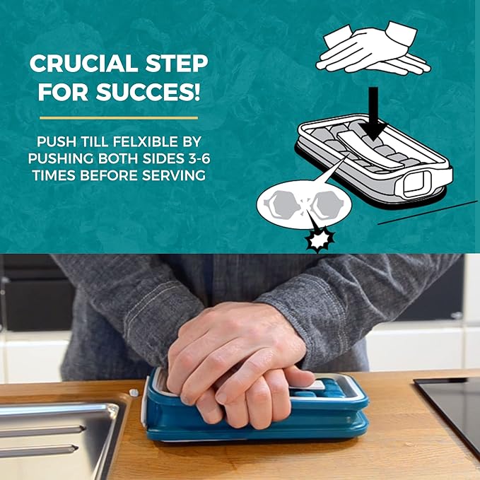 ICEBREAKER POP - 4 IN 1 - DISPENSER - MAKER - BIN - ICE PACK - Make And Serve Ice Without Ever Touching The Ice - The Sanitary Silicone Ice Tray for Freezer With Lid - Ice Cube