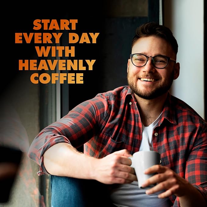 Chock Full o' Nuts Heavenly Original Keurig K-Cup Pods for Keurig Brewers – Premium Arabica, Medium Roast – Single Serve – 1 Pack of 32 K-Cup Pods