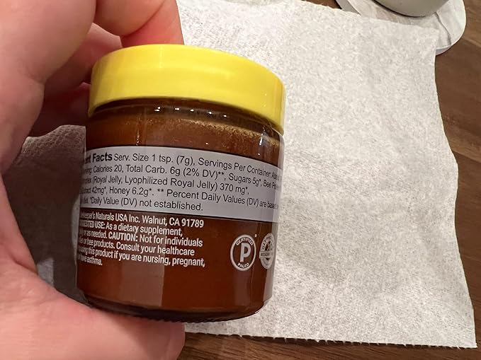 Superfood Honey by Beekeeper's Naturals - Bee Pollen, Royal Jelly, Propolis, Honey - Natural Energy, Immune Support, Mental Clarity, Athletic Performance (4.4 oz)