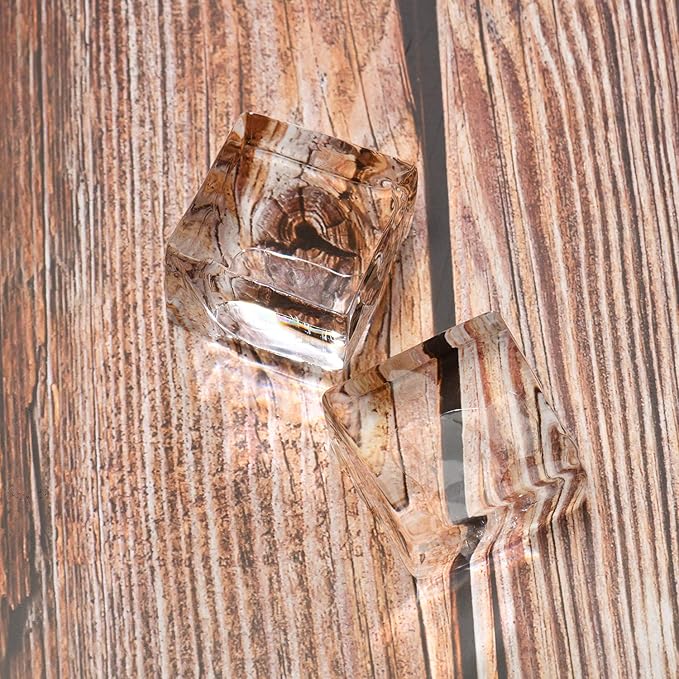 Clear Ice Cube Maker Silicone - Crystal Clear 2 Inch Ice Cube Tray,10 Large Ice Cubes Mold for Whiskey and Cocktail