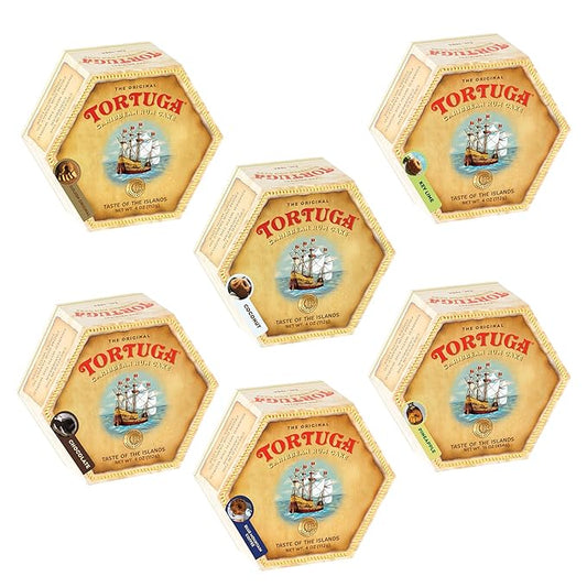 Tortuga Caribbean Cake 4 oz, 6 ct