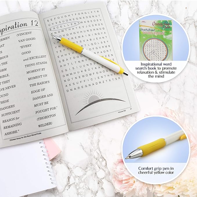 Get Well Soon Gifts for Women or Men - Gift Set Includes Luxury Blanket, Temperature Retention Cup, TLC Tea Kit & Inspirational Word Search Book - After Surgery, Thinking of You Care Package