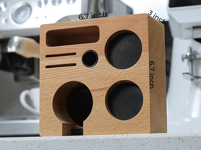 Espresso Tamping Station 54mm for Breville Accessories – Portafilter Holder with Tamper, Distributor, Dosing Funnel, WDT Tool & Puck Screen Slots