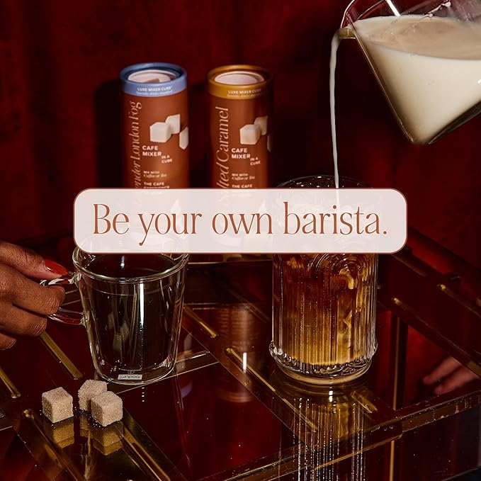 Lavender London Fog Sugar Cubes by Teaspressa - Delicious Lavender Fog Flavor Infused Sugar Cubes - Kosher - Gluten-Free - Barista Quality Cafe Experience - No Mess - Makes 30 drinks - Great For Gifting, Hosting & Travel