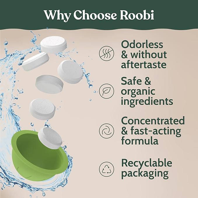 Roobi Cleaning Kit Compatible with Nespresso Vertuoline. Includes 1 Reusable Pod & 12 Cleaning Tablets. Carbon Neutral Vertuoline Cleaner Kit. 1 Year Supply.