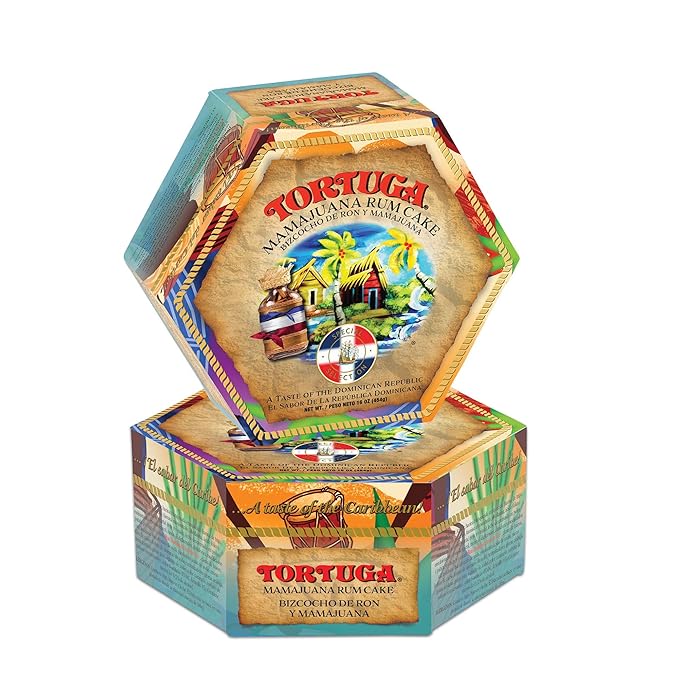 TORTUGA Caribbean Mamajuana Rum Cake - 16 oz Caribbean Rum Cake - 2 Pack - The Perfect Premium Gourmet Gift for Stocking Stuffers, Gift Baskets, and Christmas Gifts - Great Cakes for Delivery