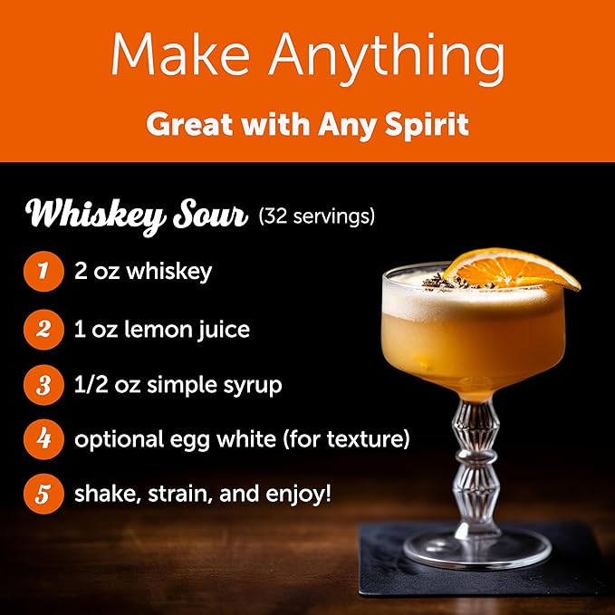 Shaker & Spoon Simple Syrup, 16oz Simple Syrup for Cocktails and Drinks, Simple Sugar, Craft Cocktail Syrups for Mocktails, Non Alcoholic Drinks, Cocktail Mixers, Tea, Coffee Syrups