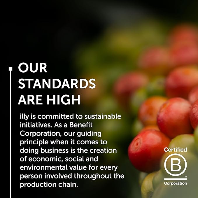 Illy Ground Espresso Coffee, Classico Medium Roast - Mild & Balanced - 100% Arabica - Pre-Ground for Espresso - Pressurized Packaging Sealed for Freshness -8.8oz (Pack of 6)