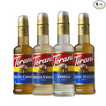 Torani Flavored Drink Syrup Café Variety Pack, Vanilla, Salted Caramel, Classic Hazelnut & French Vanilla, 12.7 fl oz (Set of 4)