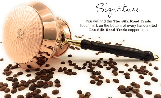 ACC Series (XX-Large - 29 floz) - Hand Hammered Turkish Greek Arabic Armenian Copper Coffee Pot, Heavy Duty Stovetop Coffee Maker Cezve Jazzve Jazva Jezve Ibrik Briki