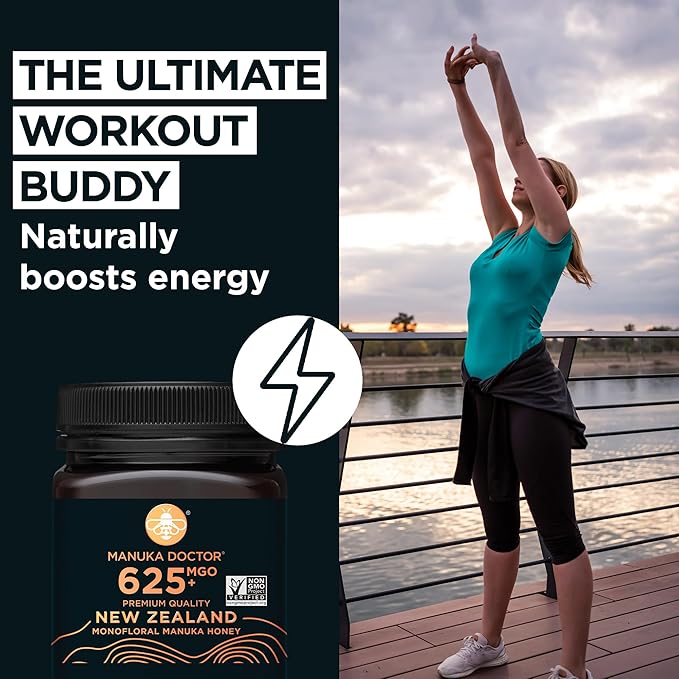 Manuka Doctor - MGO 625+ Manuka Honey Monofloral, 100% Pure New Zealand Honey. Certified. Guaranteed. Raw. Non-GMO (8.75 oz)