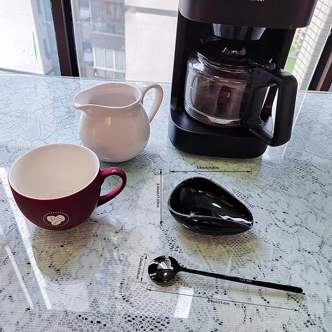 Ceramic Spoon Rest, Mini Coffee Spoon Holder for Coffee Tea Spoons Stirrers, Coffee Station Decor Coffee Bar Accessories