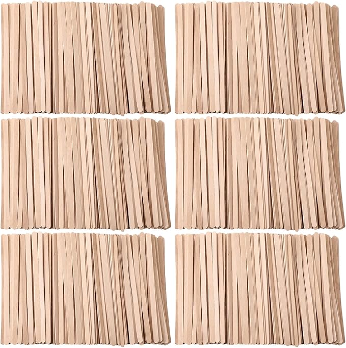 5000 Pcs Wooden Coffee Stirrers 5.5 Inch Disposable Wood Coffee Stir Sticks for Tea Cocktail Drink Stirring