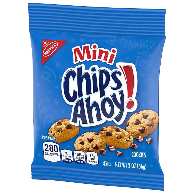 CHIPS AHOY! Mini Original Chocolate Chip Cookies, 60 Snack Packs