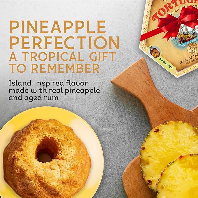 TORTUGA Caribbean Pineapple Rum Cake - 32 oz Rum Cake - The Perfect Premium Gourmet Gift for Gift Baskets, Parties, Holidays, and Birthdays - Great Cakes for Delivery