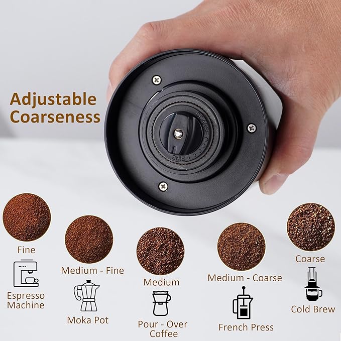 Pour Over Coffee Dripper Set, Hand Drip Coffee Maker Set, All in One Pour Over Kit with Electric Grinder, Coffee Dripper Set, Ideal for Anniversary Birthday Gift