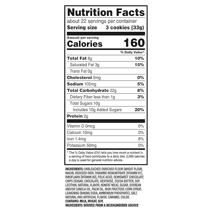 Chips Ahoy! Original Chocolate Chip Cookies, Party Size, 25.3 oz (Pack of 3)